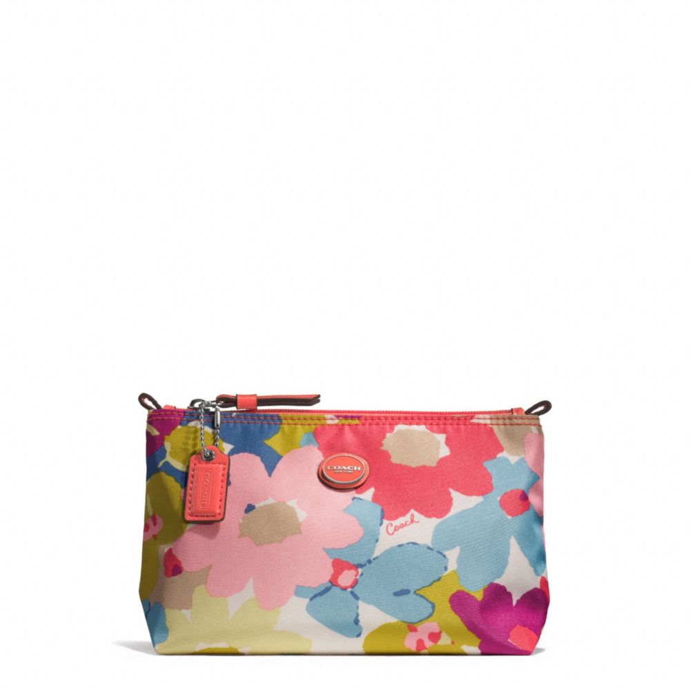 COACH F51376 Floral Print Mini Cosmetic Pouch 