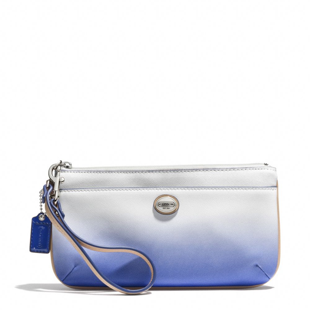 COACH F51380 PEYTON OMBRE GO-GO WRISTLET SILVER/PORCELAIN-BLUE