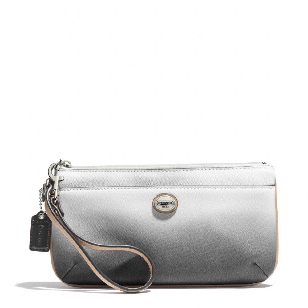 COACH F51380 PEYTON OMBRE GO-GO WRISTLET SILVER/CHARCOAL