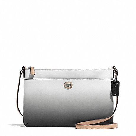 COACH PEYTON OMBRE BRINN EAST/WEST SWINGPACK - SILVER/CHARCOAL - f51381