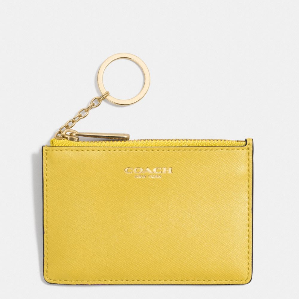 COACH F51452 SAFFIANO LEATHER MINI SKINNY LIGHT-GOLD/SAFFRON