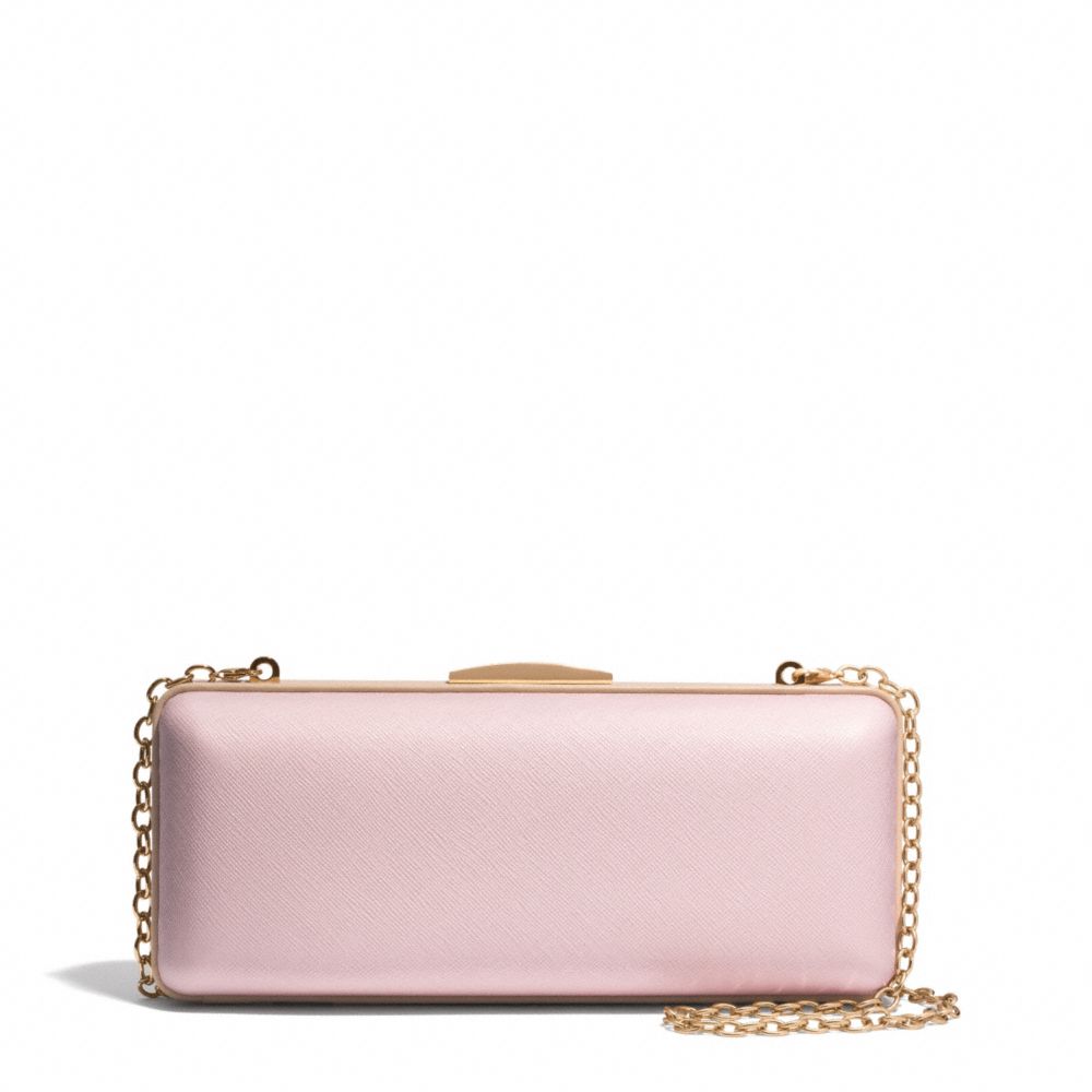 SAFFIANO LEATHER MINIAUDIERE - f51526 - LIGHT GOLD/NEUTRAL PINK
