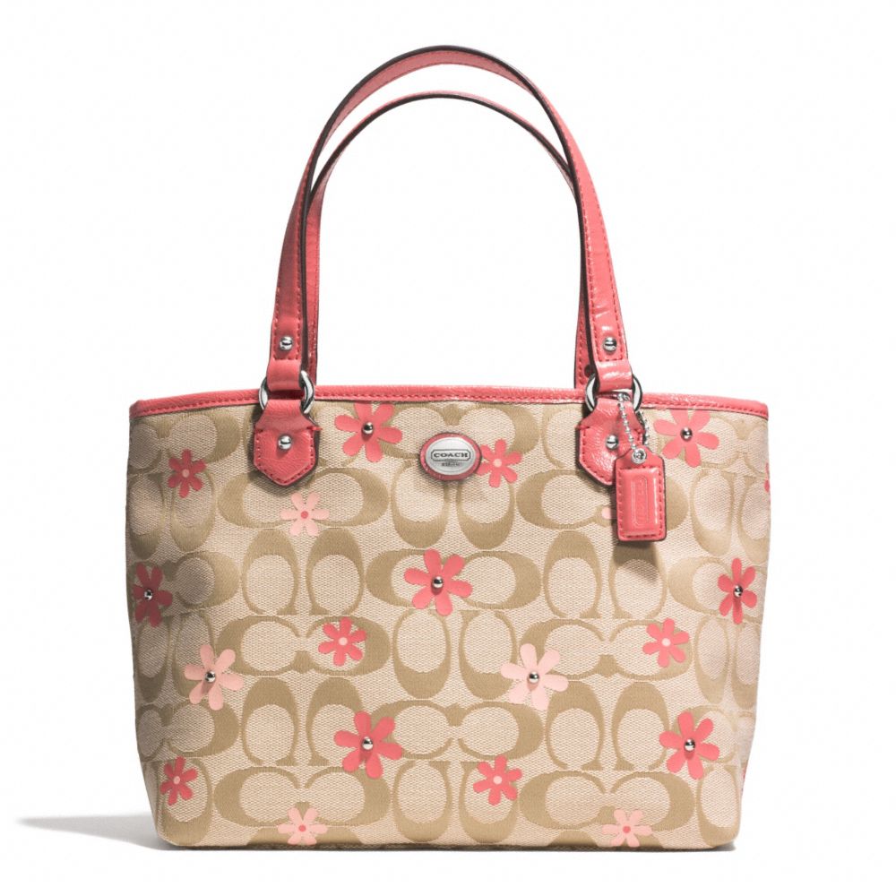 DAISY SIGNATURE LEATHER TOP HANDLE TOTE COACH F51598