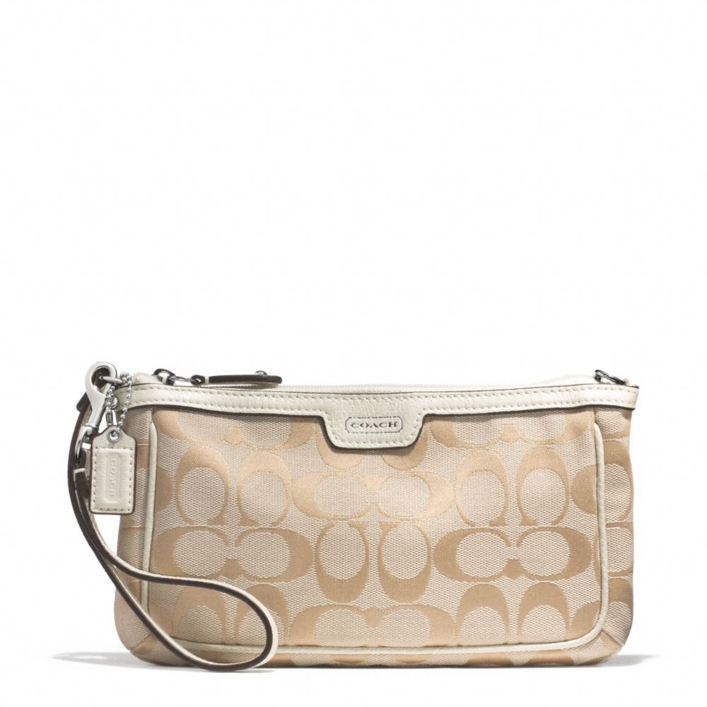 COACH F51661 Campbell Signature Large Wristlet 