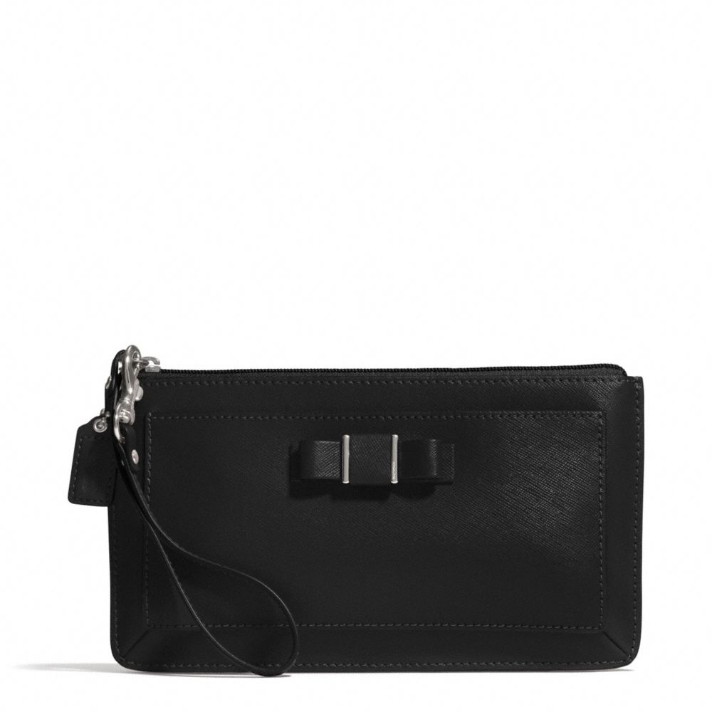 DARCY BOW LARGE WRISTLET - SILVER/BLACK - COACH F51669