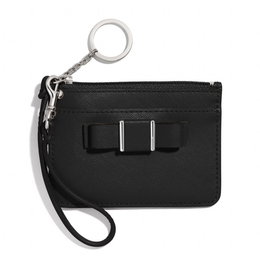 COACH f51670 DARCY BOW ID SKINNY SILVER/BLACK