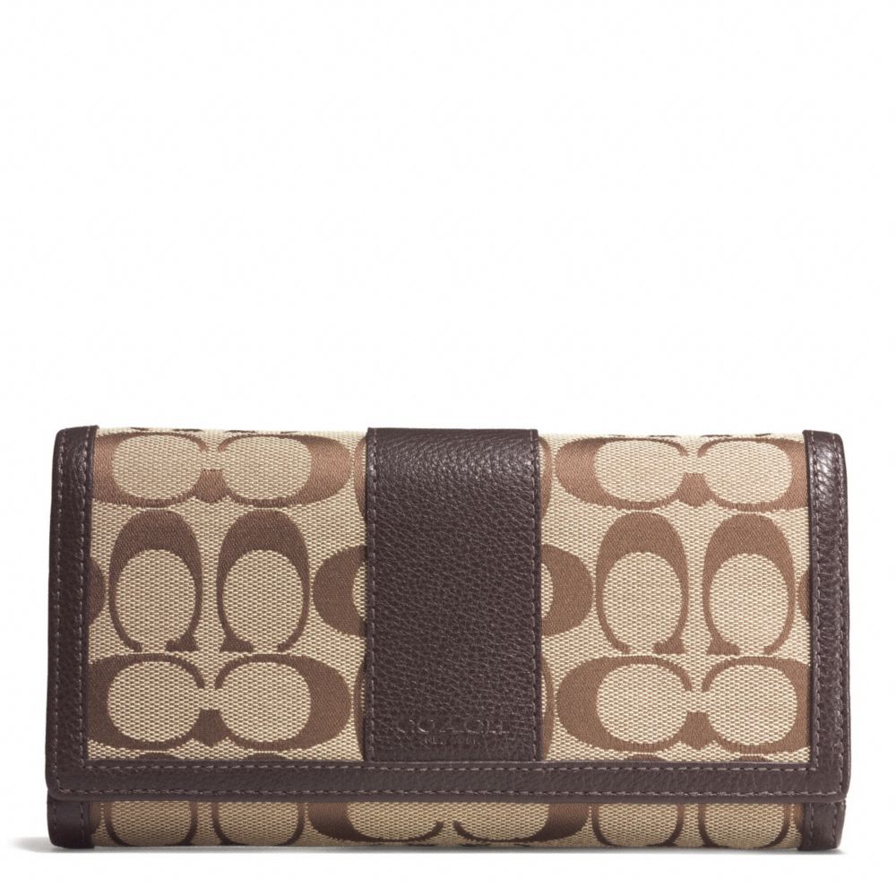 Coach wallet checkbook hot sale