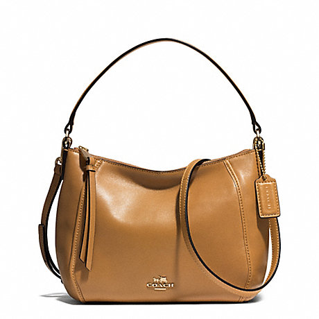 COACH F51900 MADISON TOP HANDLE IN LEATHER -LIGHT-GOLD/BRINDLE