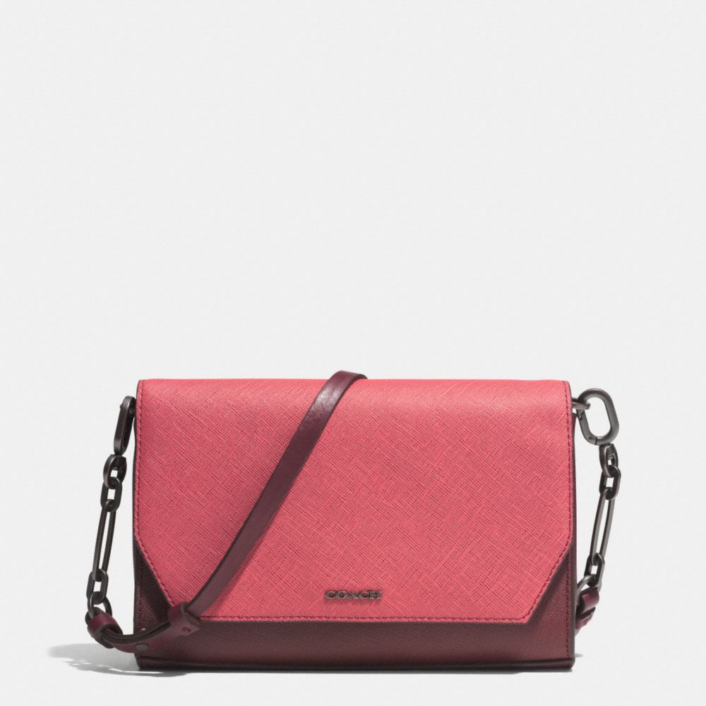 COACH SAFFIANO COLORBLOCK MIXED MATERIAL CROSSTOWN CROSSBODY - ARD1H - F51944