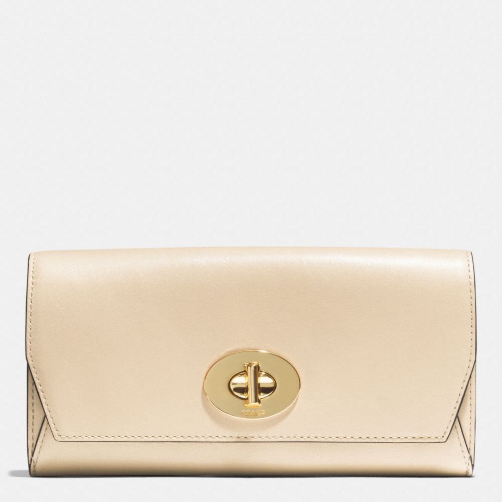 COACH F51968 - MADISON SLIM ENVELOPE WALLET IN LEATHER - LIGHT GOLD ...