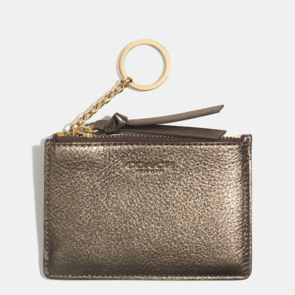 BLEECKER METALLIC MINI SKINNY - GOLD/GOLD - COACH F52110