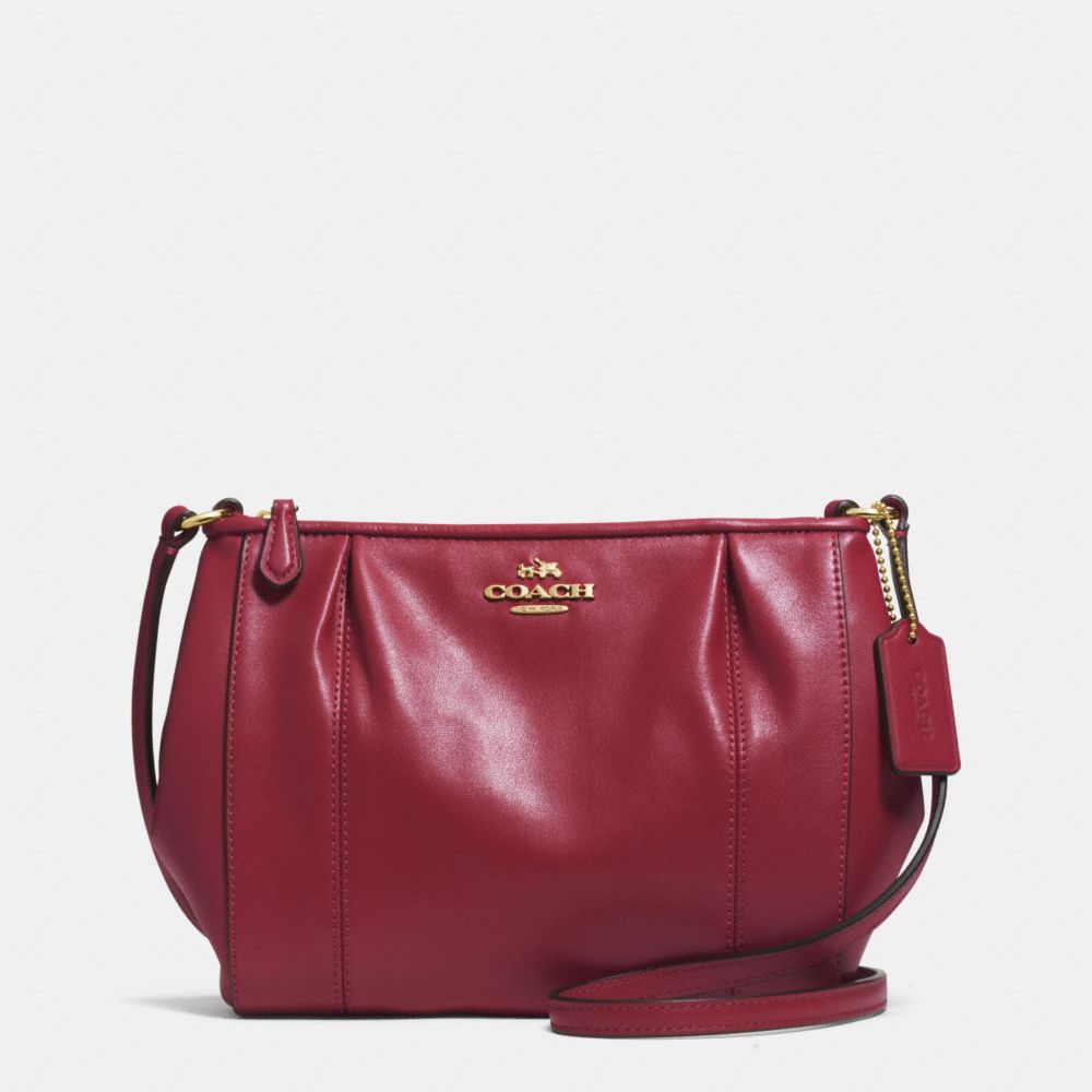 COACH f52177 COLETTE LEATHER SWINGPACK IM/CRIMSON