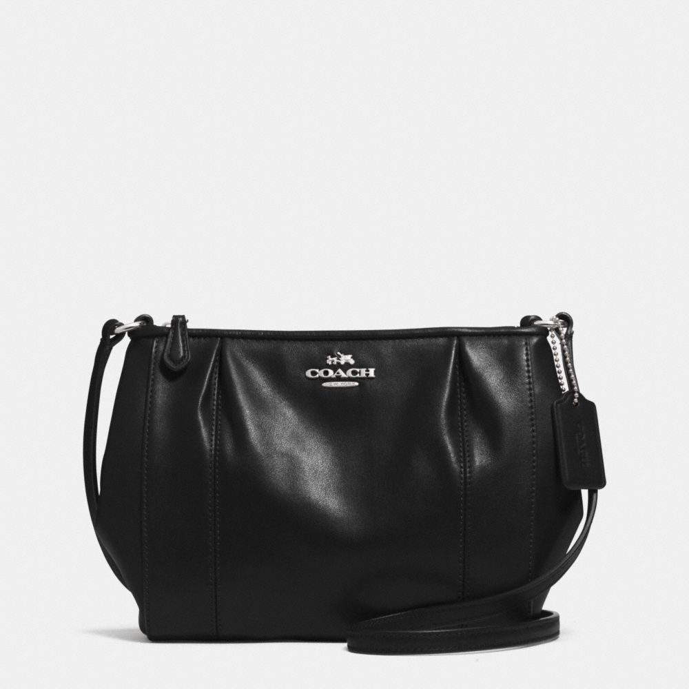 COACH F52177 Colette Leather Swingpack SILVER/BLACK
