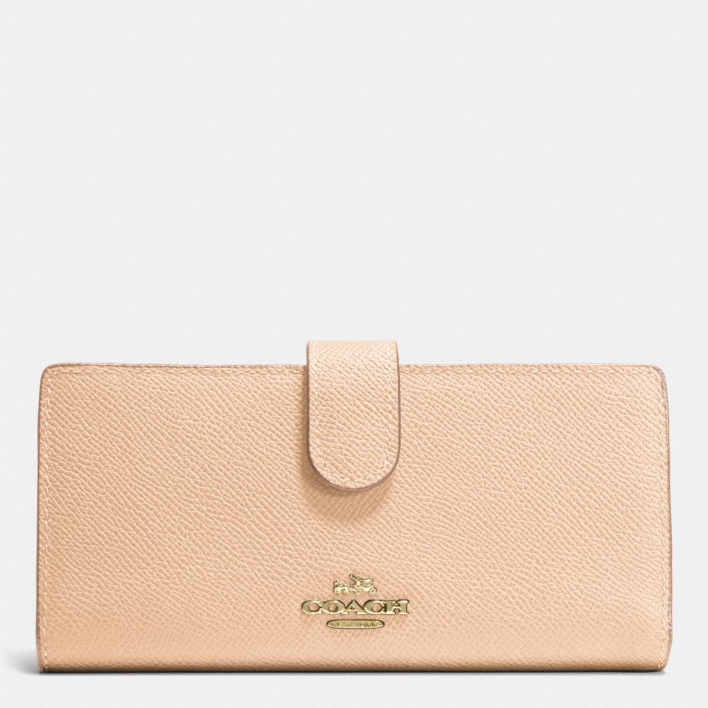 SKINNY WALLET IN EMBOSSED TEXTURED LEATHER - LIAPR - COACH F52326