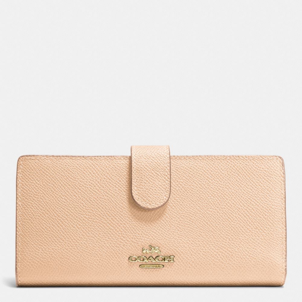 COACH SKINNY WALLET IN EMBOSSED TEXTURED LEATHER - LIAPR - F52326