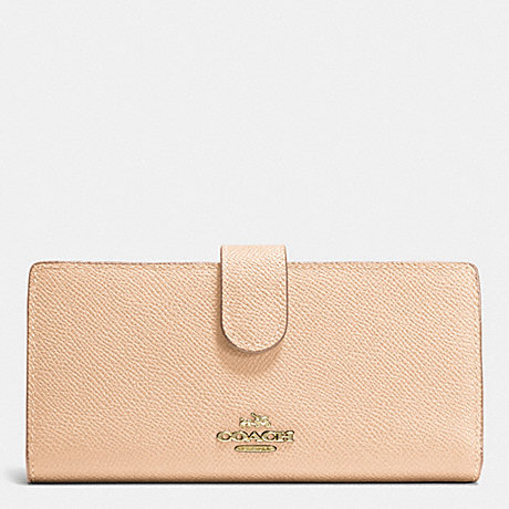 COACH SKINNY WALLET IN EMBOSSED TEXTURED LEATHER - LIAPR - f52326