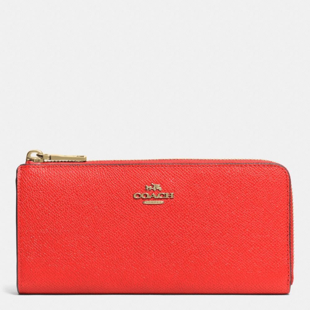 COACH F52333 SLIM ZIP WALLET IN EMBOSSED TEXTURED LEATHER -LICRD