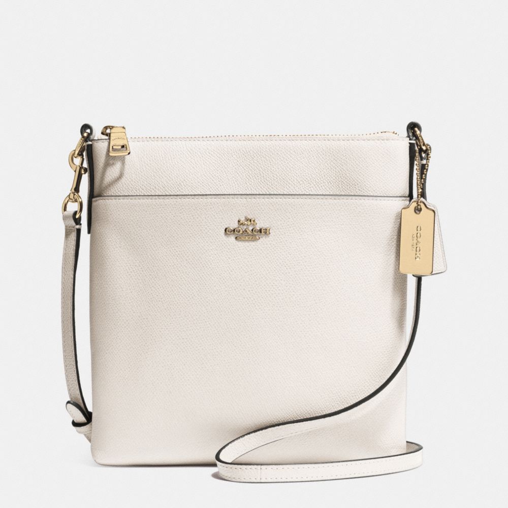 COURIER CROSSBODY IN CROSSGRAIN LEATHER - LIGHT GOLD/CHALK - COACH F52348