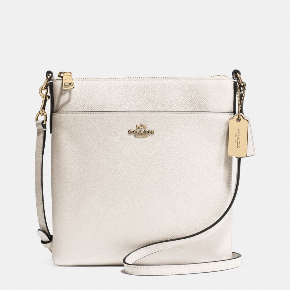 COACH f52348 COURIER CROSSBODY IN CROSSGRAIN LEATHER  LIGHT GOLD/CHALK