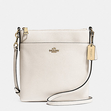 COACH f52348 COURIER CROSSBODY IN CROSSGRAIN LEATHER  LIGHT GOLD/CHALK