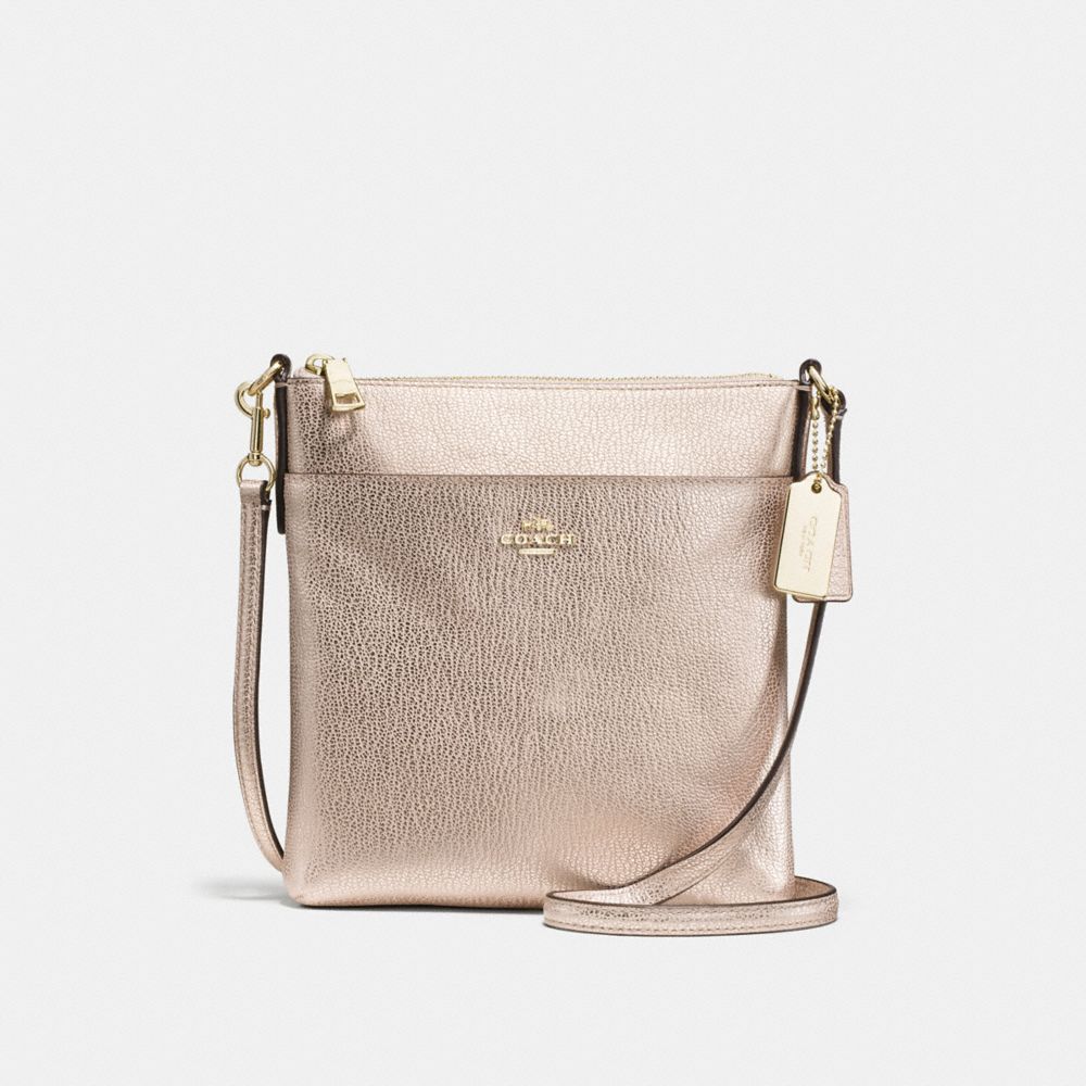 NORTH/SOUTH SWINGPACK - PLATINUM/LIGHT GOLD - COACH F52348