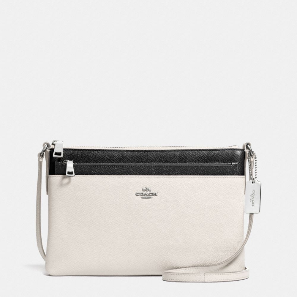 COACH F52377 Swingpack With Pop-up Pouch In Embossed Textured Leather  SVDMH