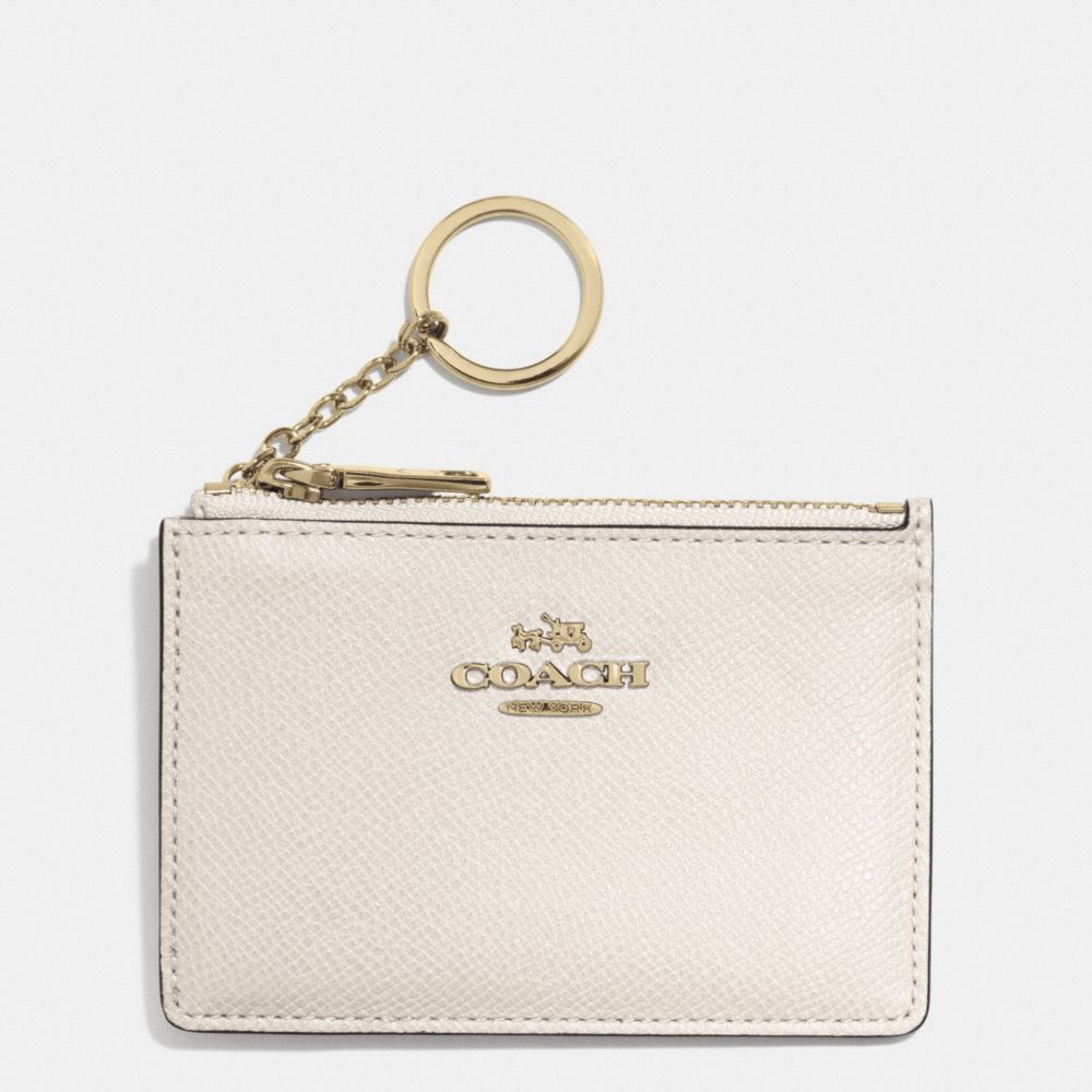 MINI SKINNY IN EMBOSSED TEXTURED LEATHER - LIGHT GOLD/CHALK - COACH F52394