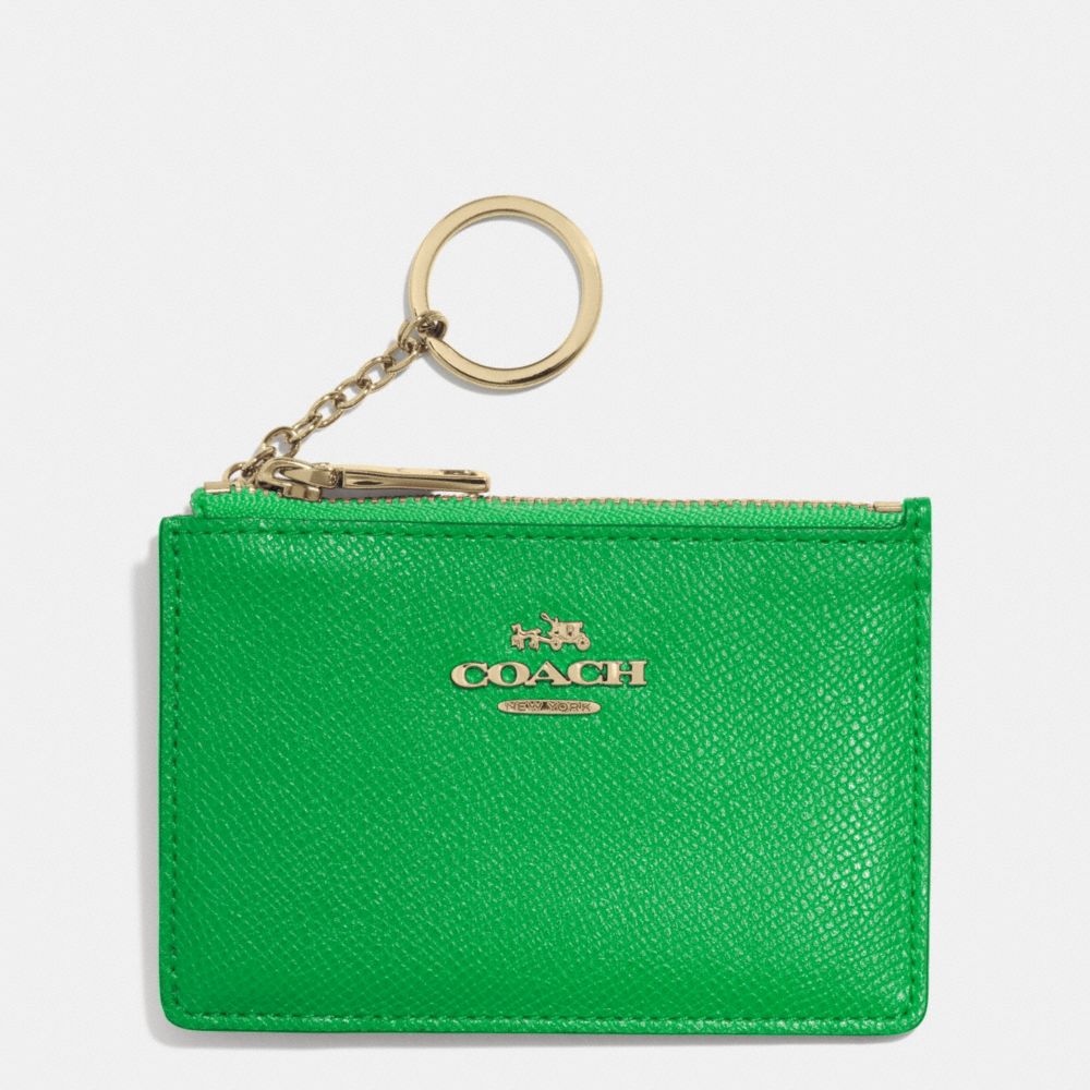 COACH f52394 MINI SKINNY IN EMBOSSED TEXTURED LEATHER LIGRN