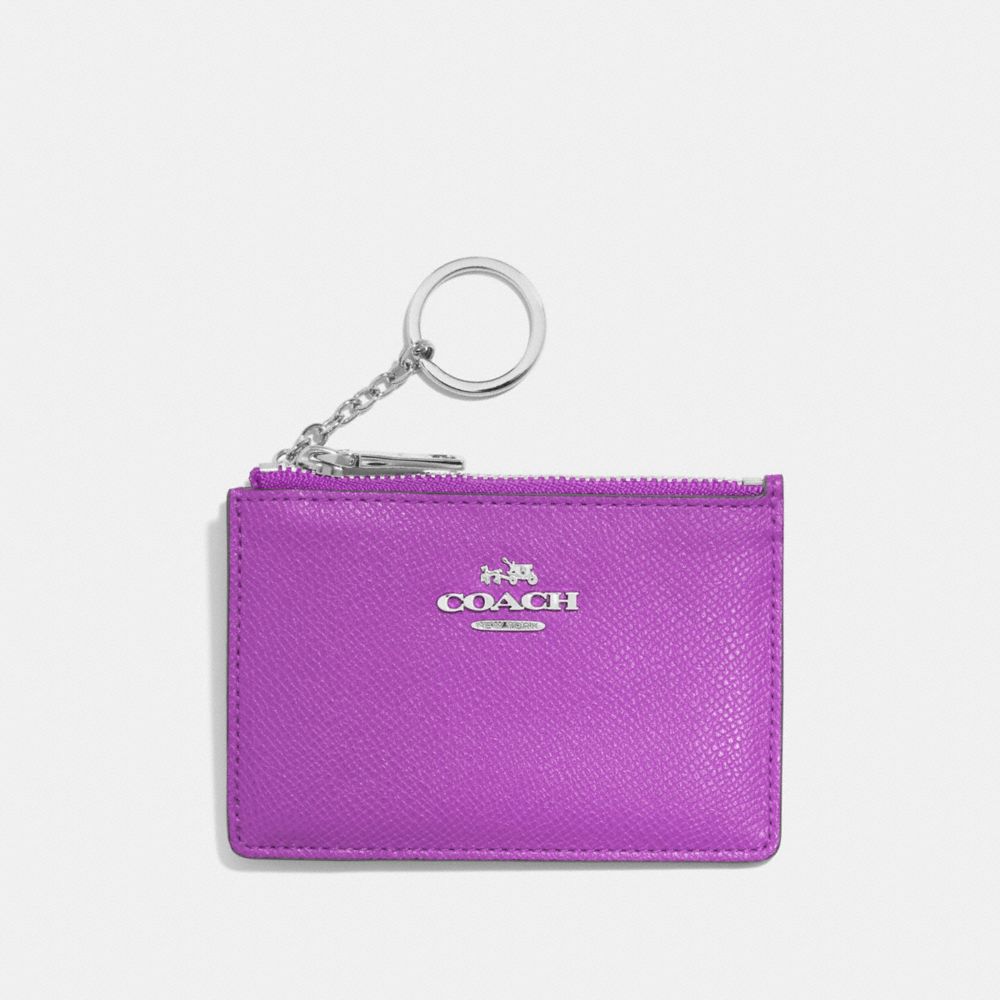 COACH F52394 Mini Skinny Id Case SV/ORCHID