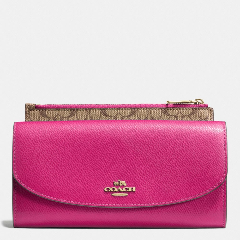 COACH F52628 POP SLIM ENVELOPE IN CROSSGRAIN LEATHER IMCBY