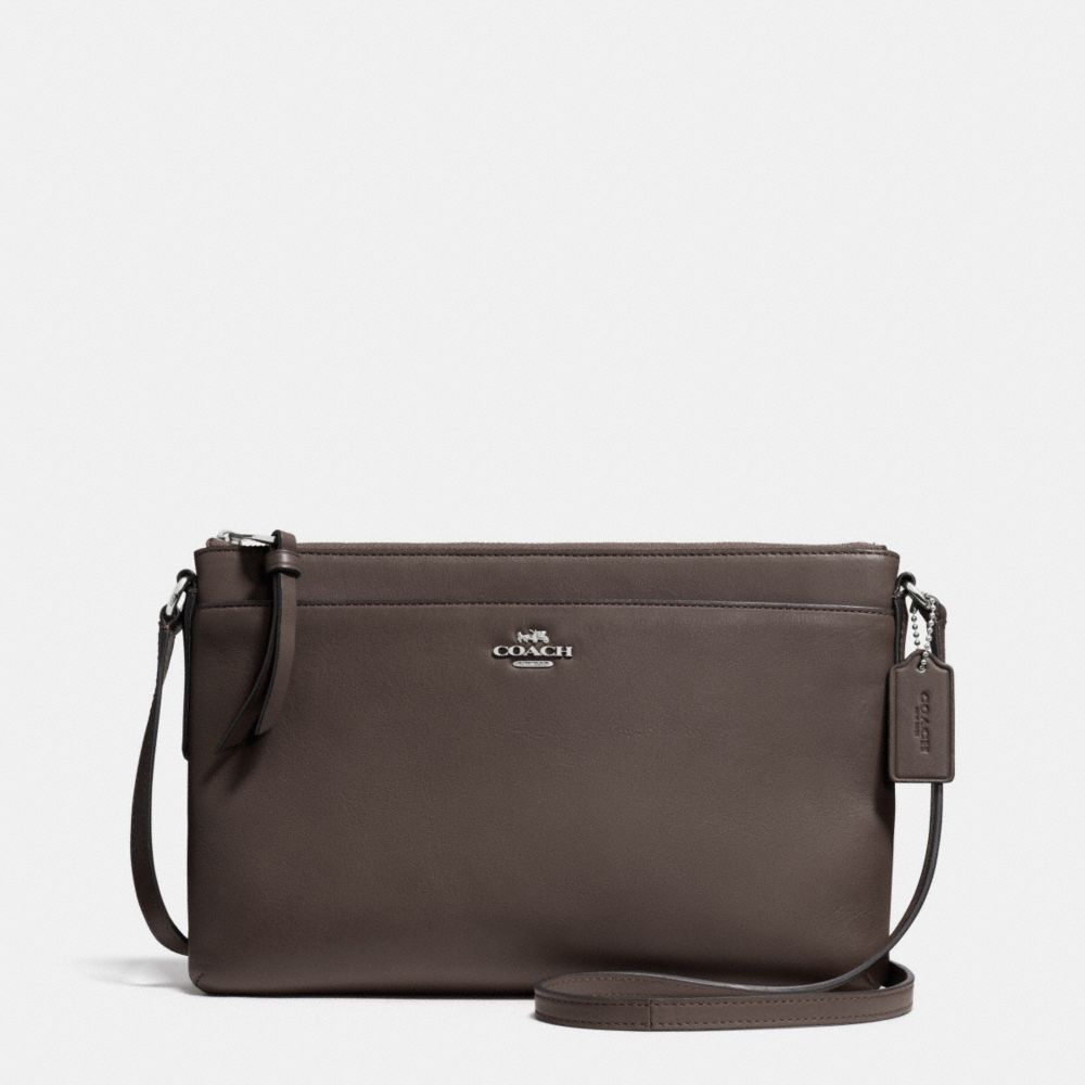 EAST/WEST SWINGPACK IN LEATHER - SILVER/MINK - COACH F52638