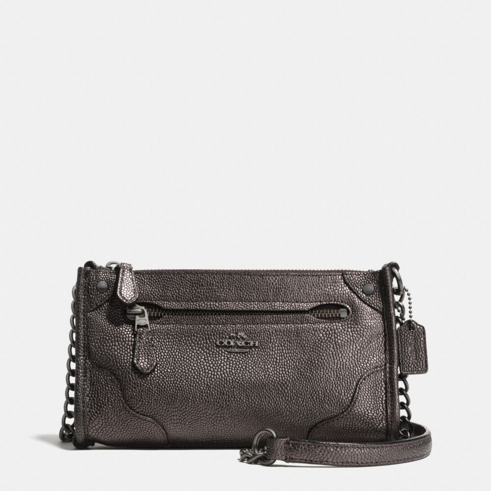 MICKIE CROSSBODY IN PEARLIZED LEATHER - ANTIQUE NICKEL/GUNMETAL - COACH F52668