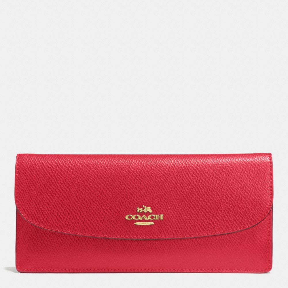 COACH f52689 SOFT WALLET IN LEATHER IME8B