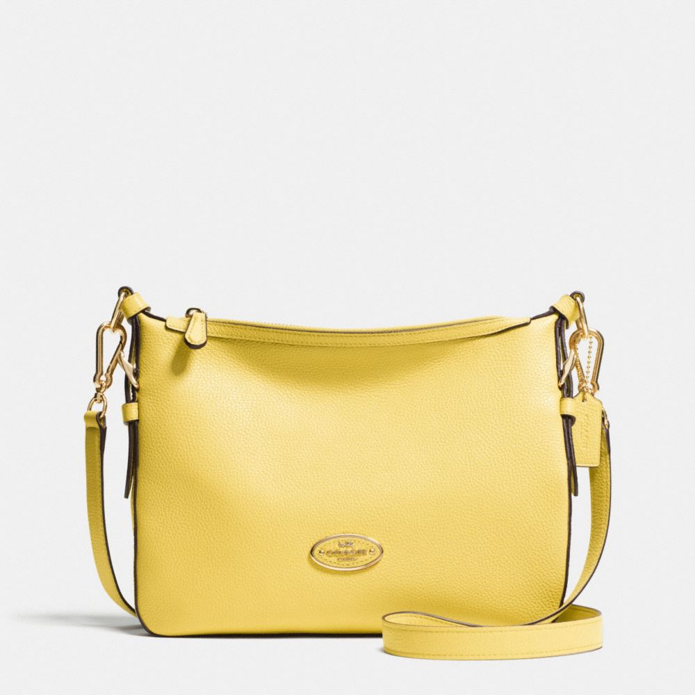 COACH ENVOY CROSSBODY IN POLISHED PEBBLE LEATHER -  LIGHT GOLD/PALE YELLOW - f52800