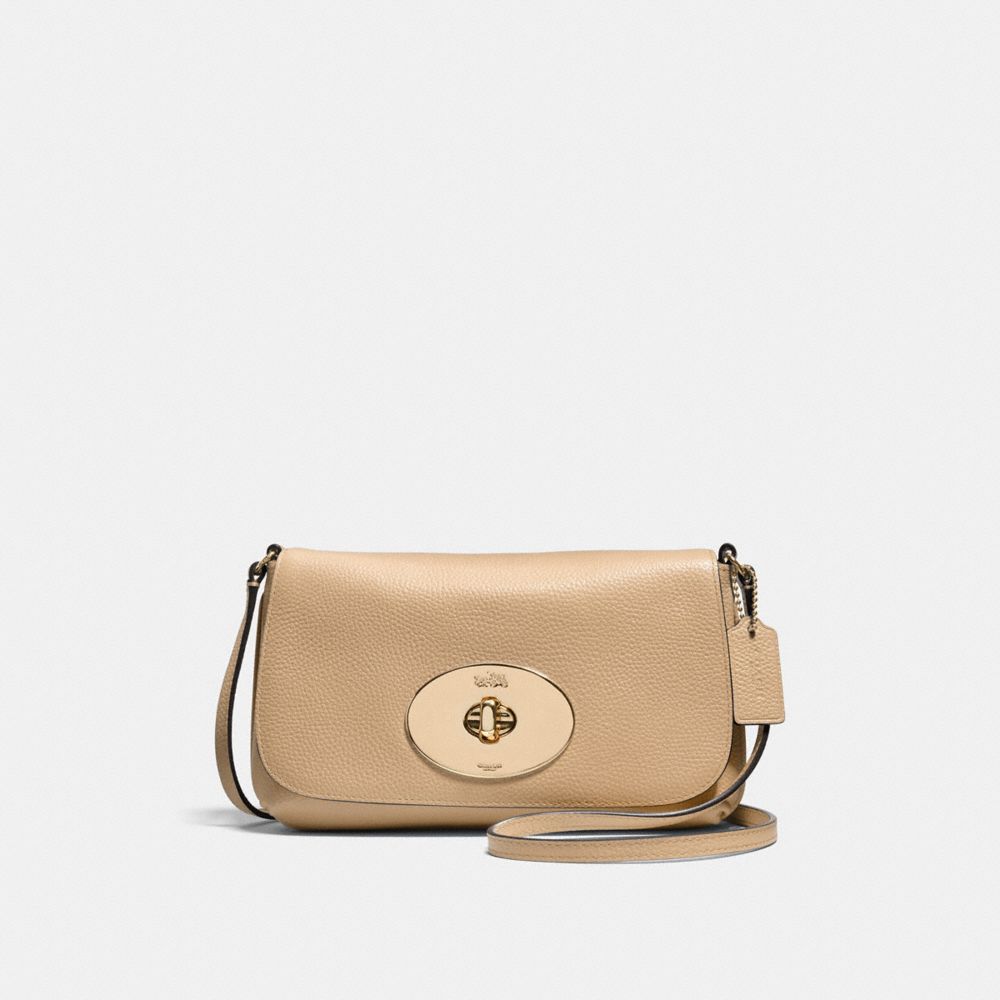 COACH f52896 LIV CROSSBODY POUCH NUDE