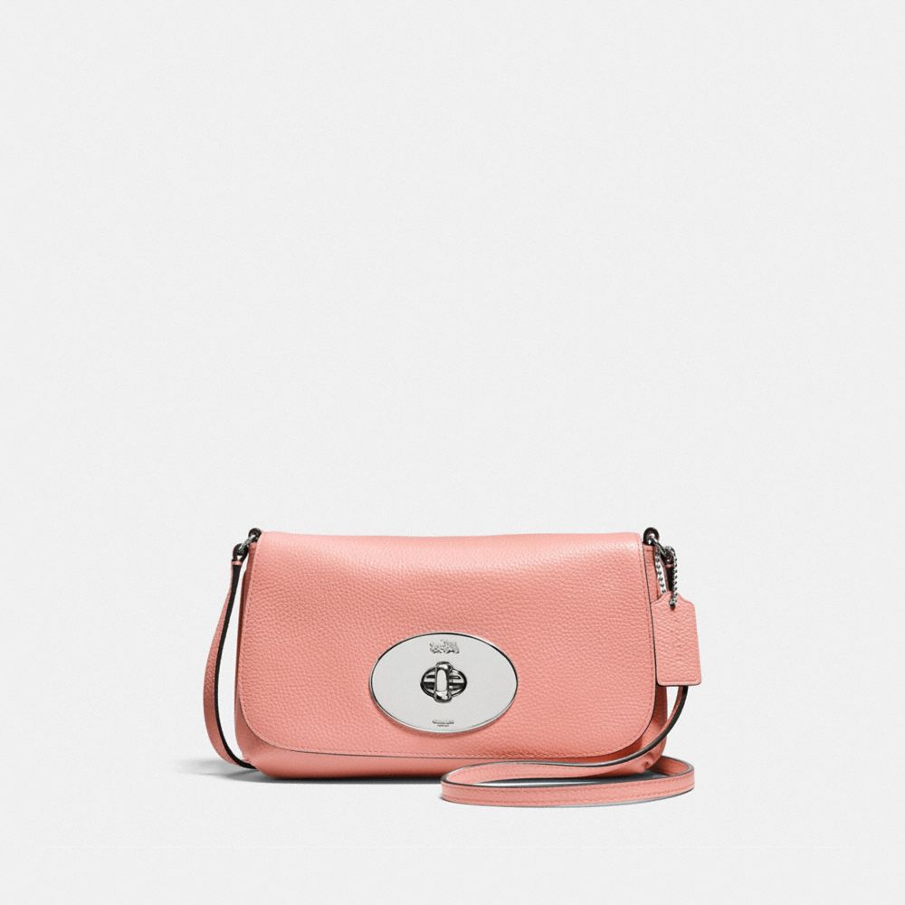 COACH F52896 - LIV CROSSBODY POUCH SILVER/PINK