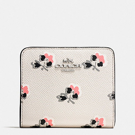 COACH SMALL WALLET IN PRINTED CROSSGRAIN LEATHER -  SVDRL - f52966