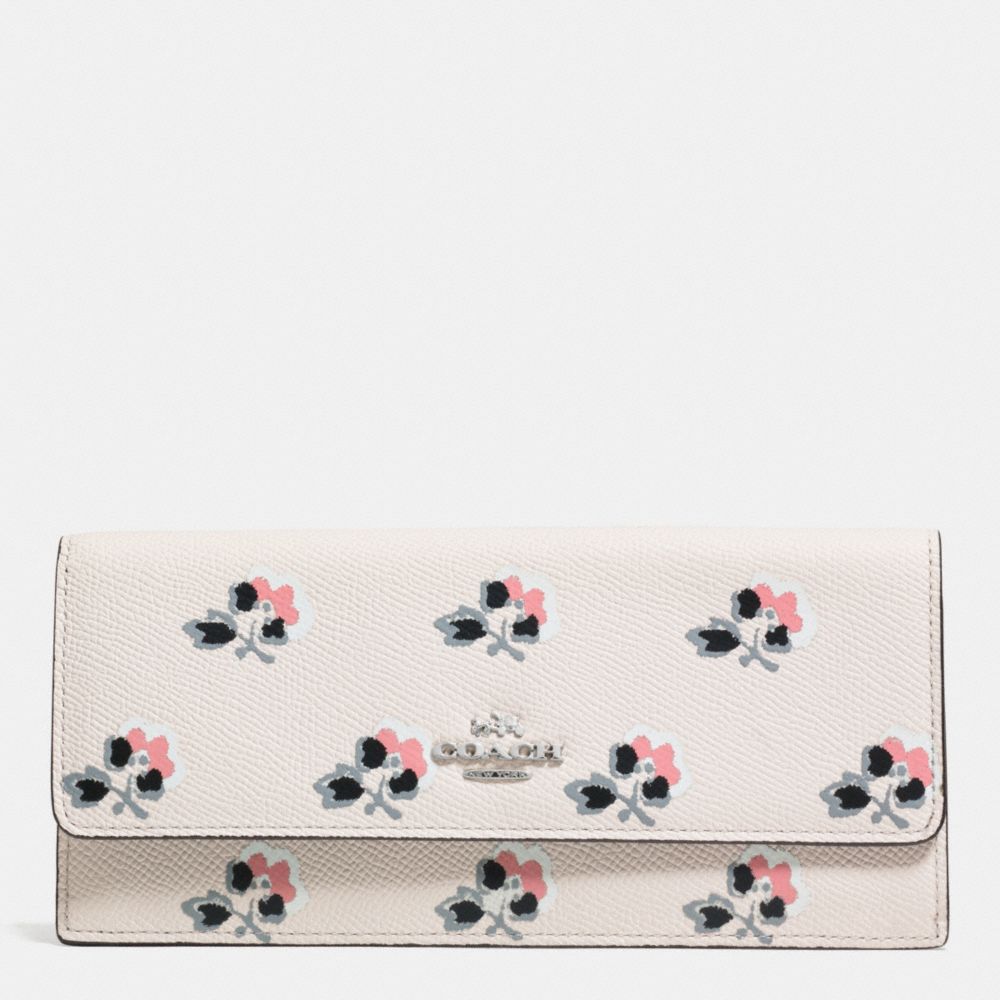 SOFT WALLET IN PRINTED LEATHER - SVDRL - COACH F52967