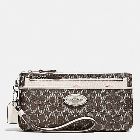 COACH ZIPPY WALLET WITH POP UP POUCH IN SIGNATURE EMBOSSED PEBBLE LEATHER - SVDS2 - f53015