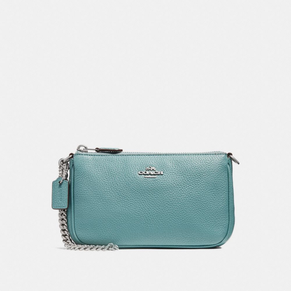 COACH F53077 Nolita Wristlet 19 MARINE/SILVER