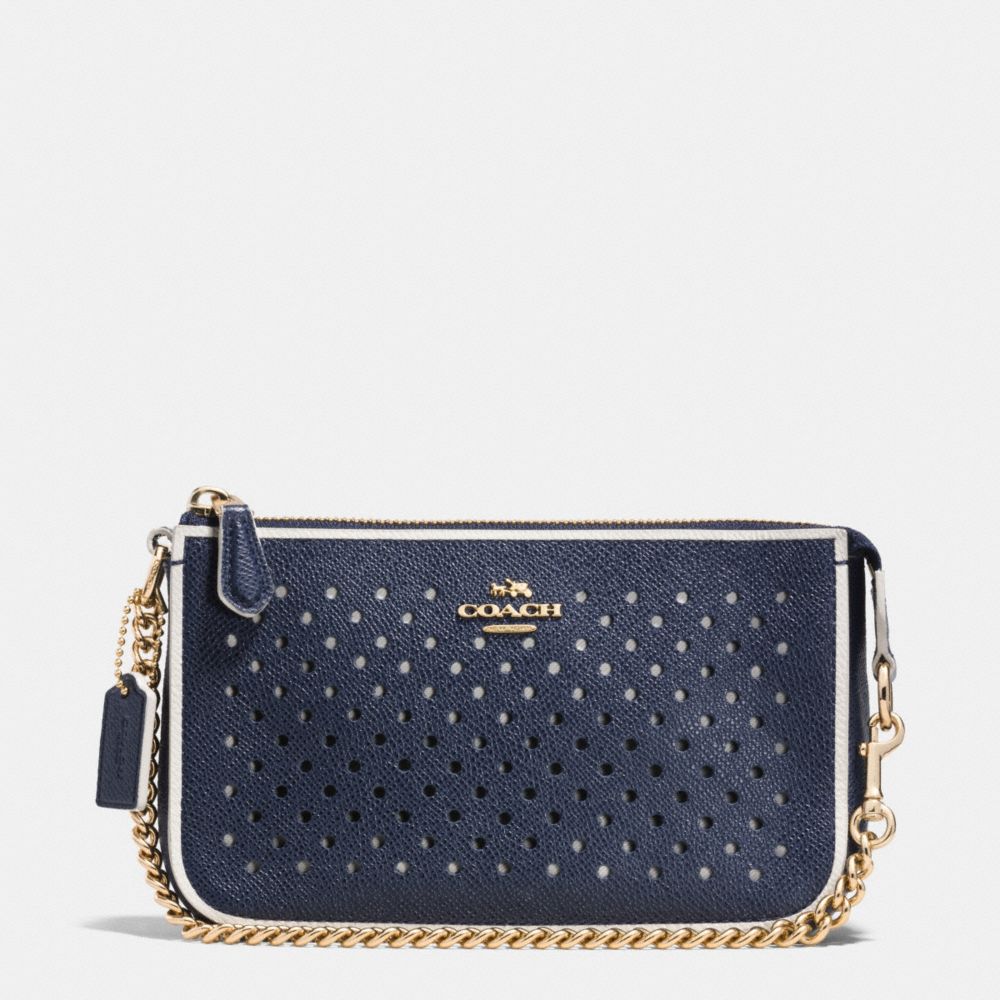 NOLITA WRISTLET 19 IN PERFORATED LEATHER - f53225 -  LIBGE