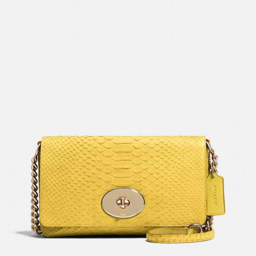 CROSSTOWN CROSSBODY IN EMBOSSED PYTHON LEATHER - LIYLW - COACH F53253