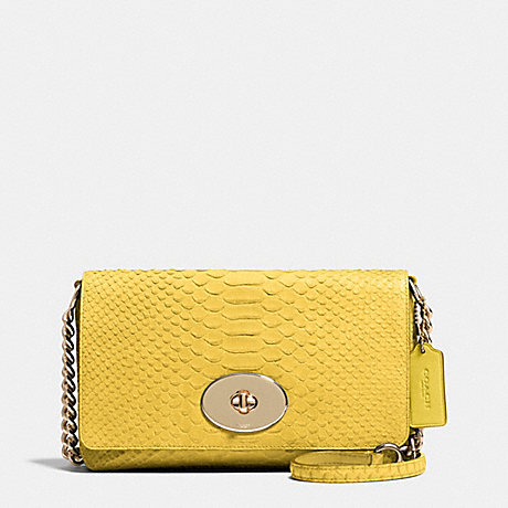 COACH CROSSTOWN CROSSBODY IN EMBOSSED PYTHON LEATHER - LIYLW - f53253