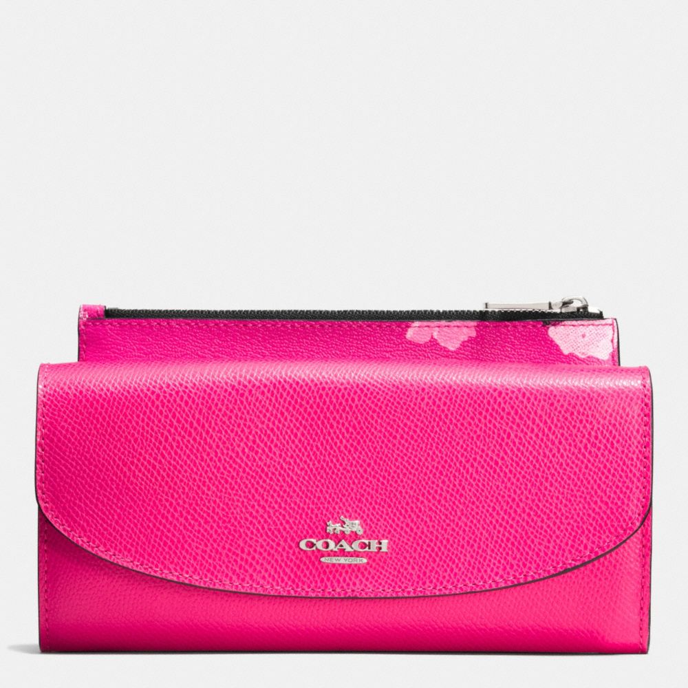 Coach Crossgrain Confetti Pink Chain Card Case Skinny ID Wallet 76539 –  Design Her Boutique