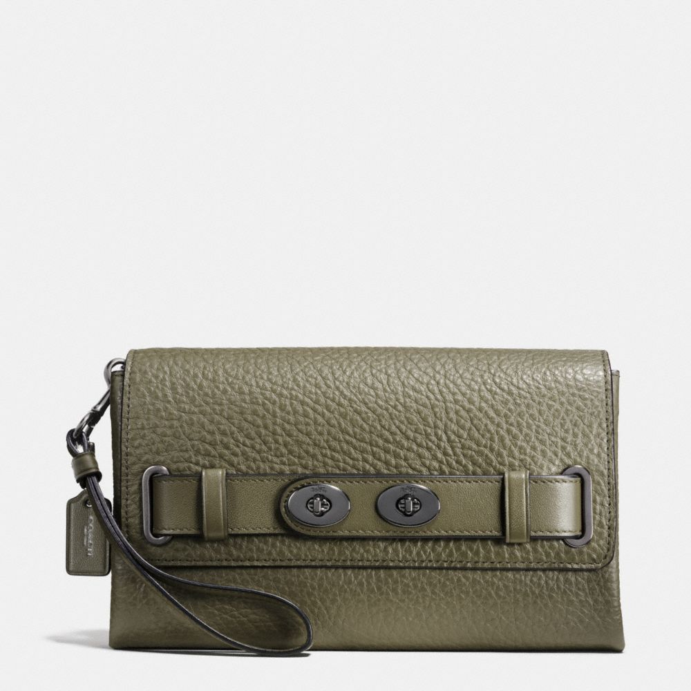 BLAKE CLUTCH IN BUBBLE LEATHER - f53424 - QBB75