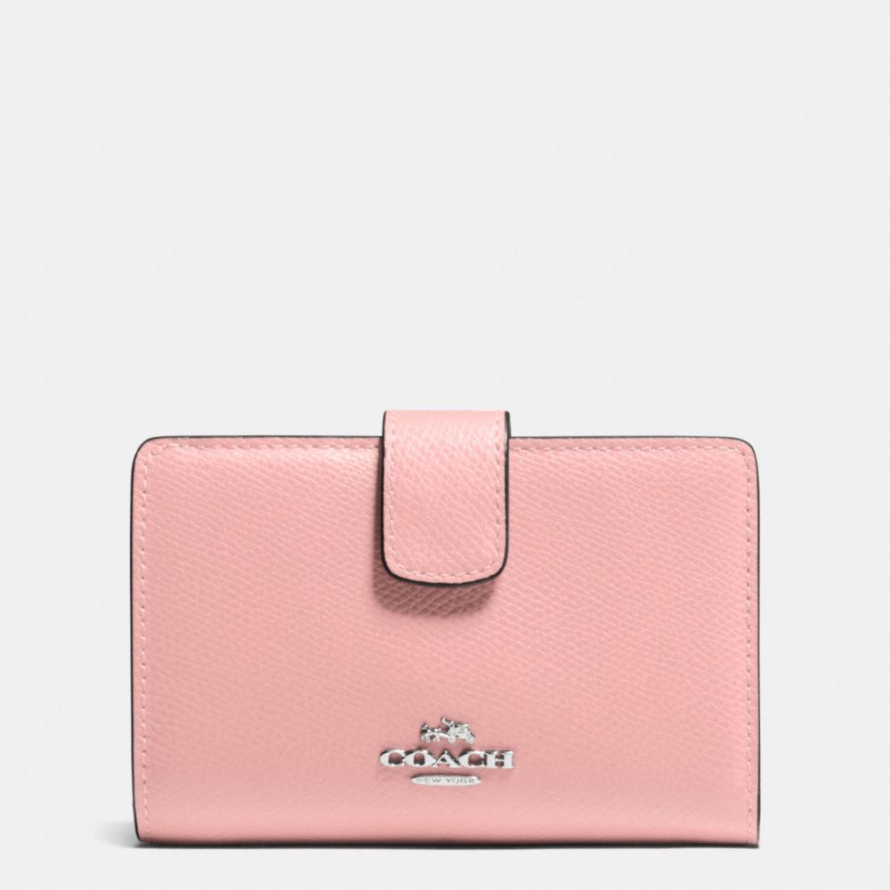 COACH F53436 Xgrn Lth Med Crn Zip;im/sad SILVER/BLUSH