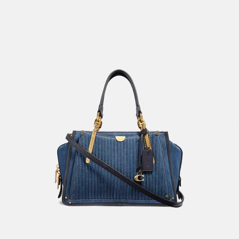 COACH F53621 Dreamer With Quilting B4/MEDIUM DENIM