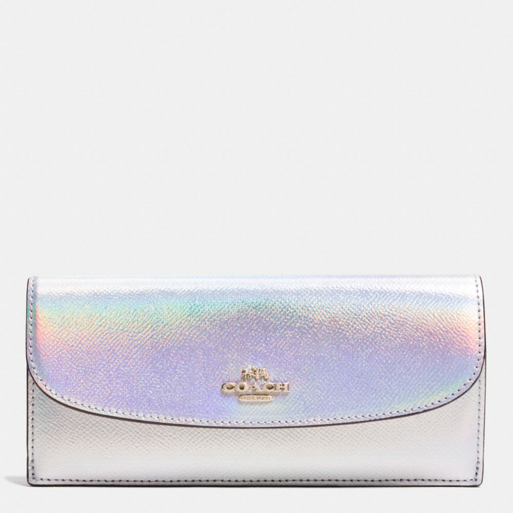 SOFT WALLET IN HOLOGRAM LEATHER - f53877 - IMITATION GOLD/SILVER HOLOGRAM