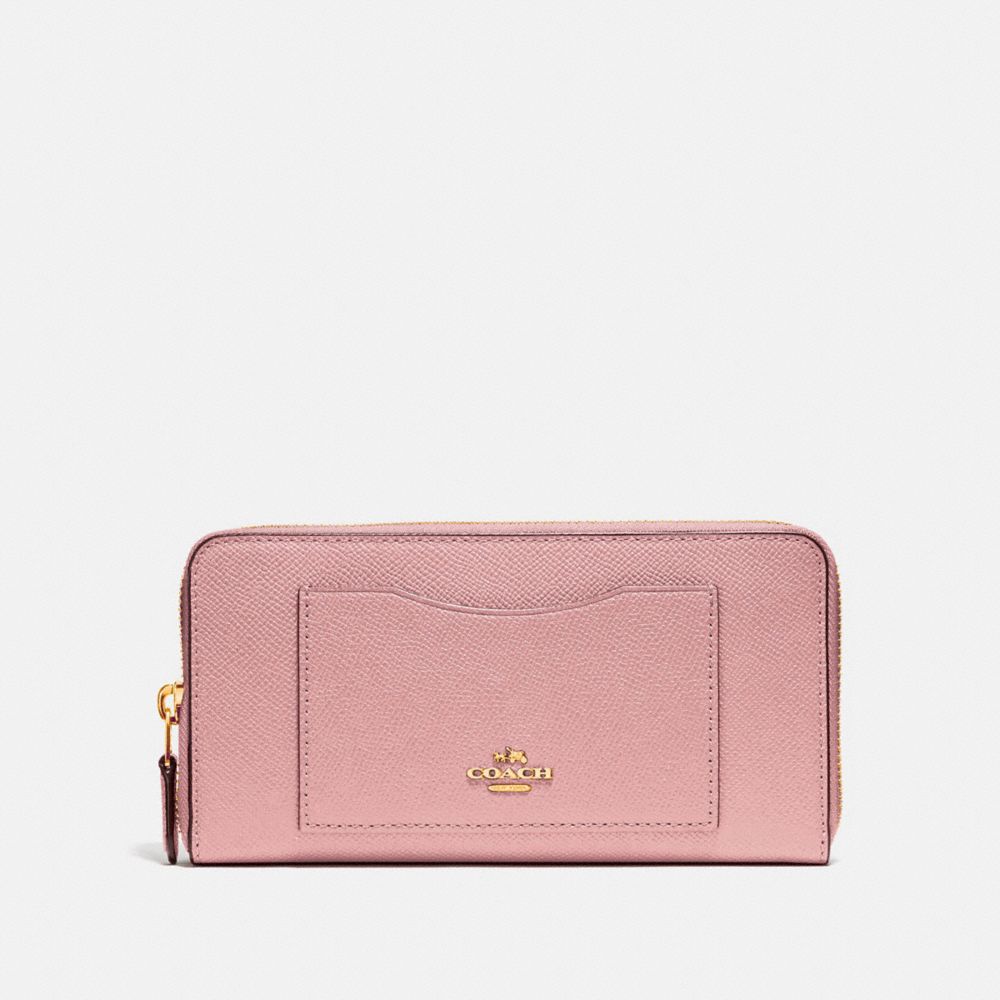 ACCORDION ZIP WALLET - F54007 - IM/PINK PETAL