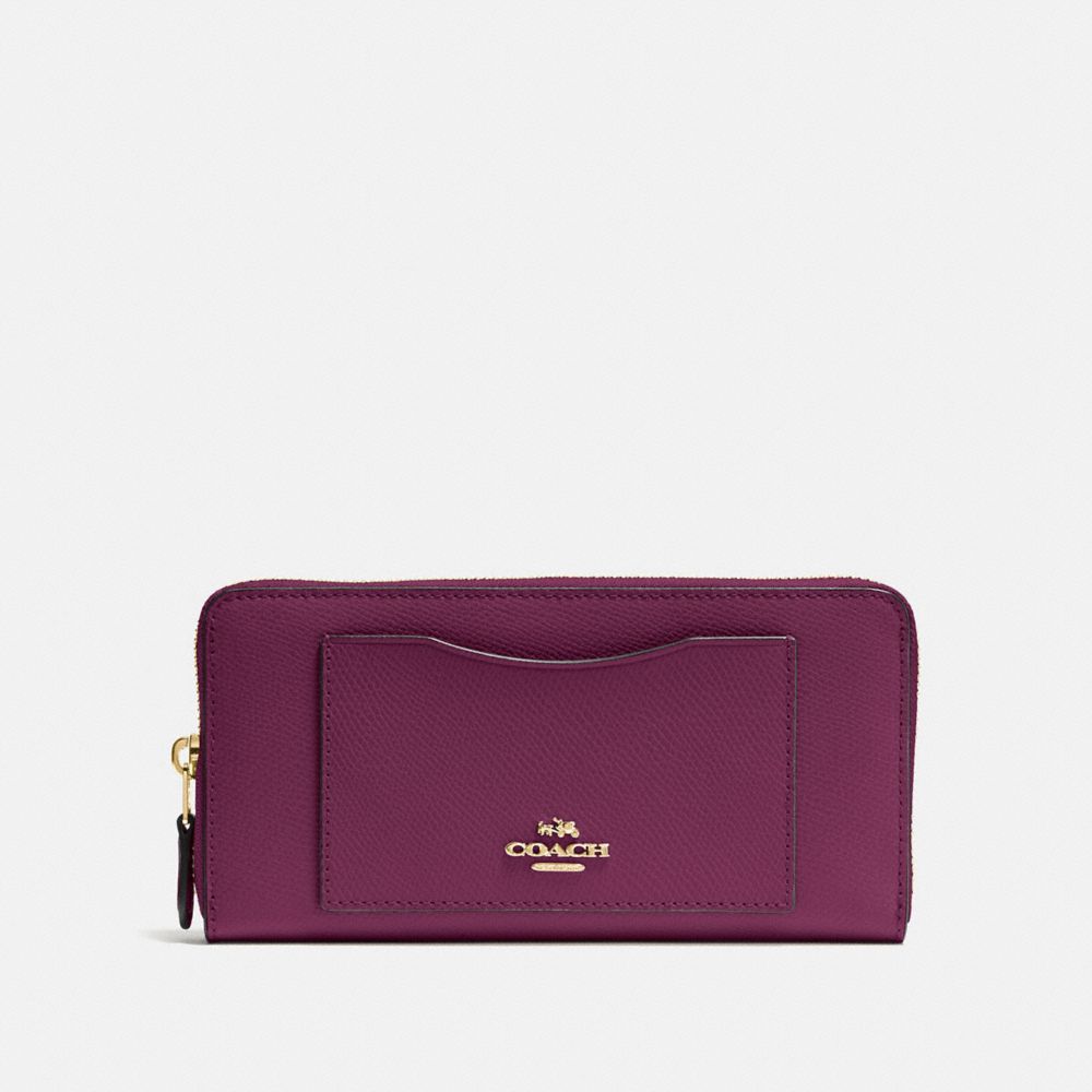 ACCORDION ZIP WALLET - IM/DARK BERRY - COACH F54007